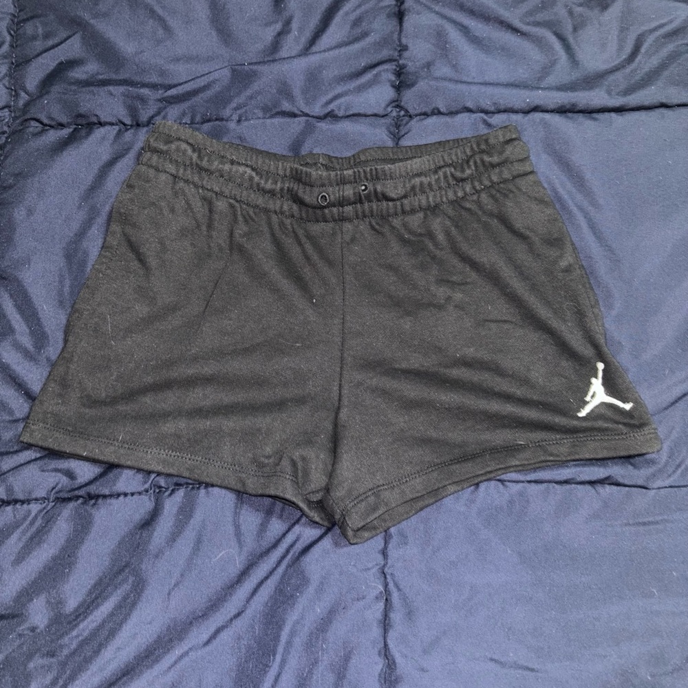 Jordan Black Athletic Shorts with Iconic Jumpman Design